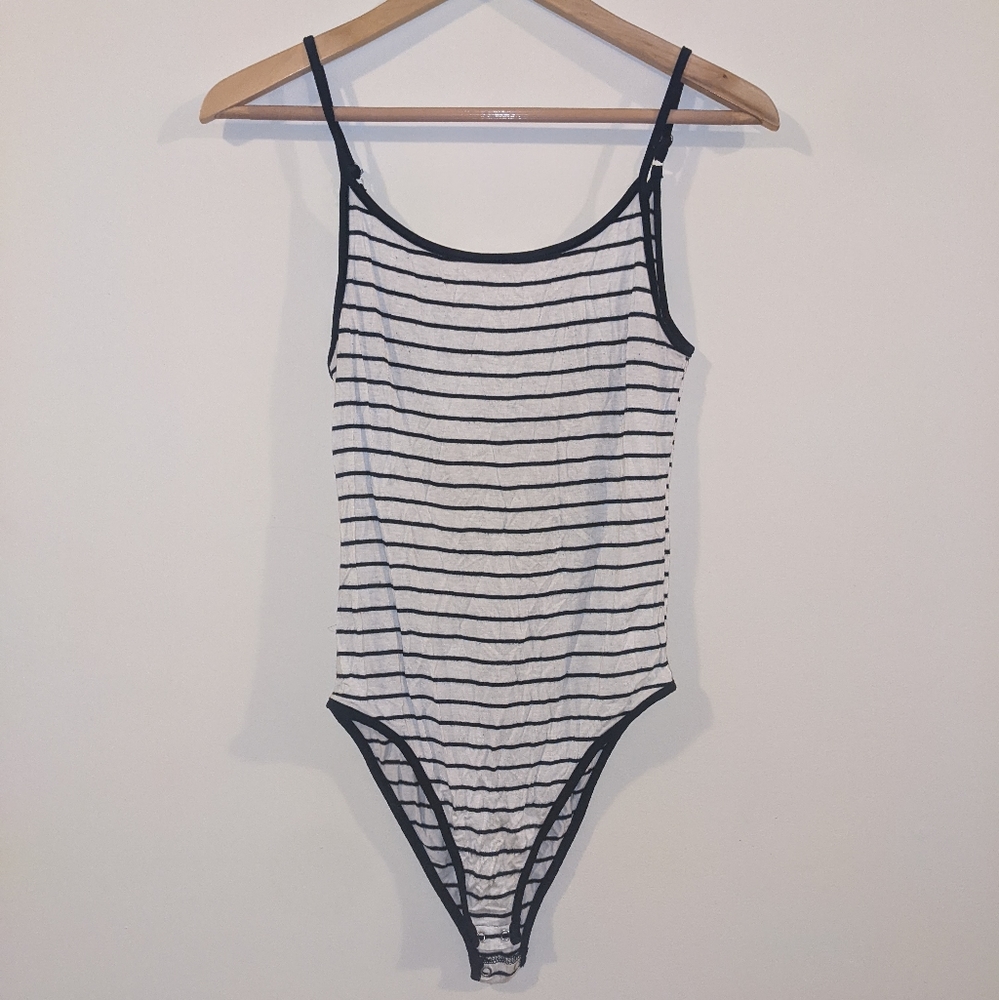 Black & White Striped Onesie